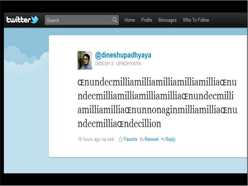 Longest Word In A Tweet